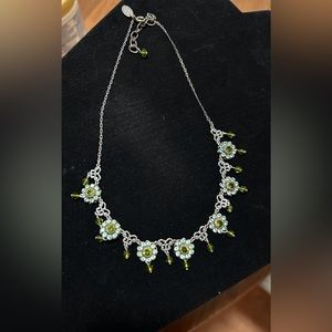 Liz Palacious Vintage Floral Necklace set. Matching earrings and bracelet!